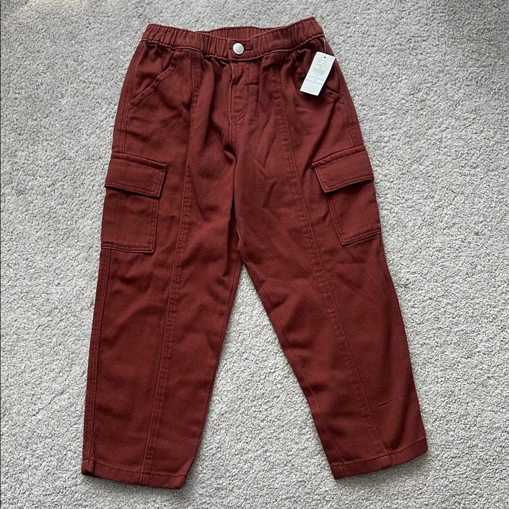 Old Navy Brown Cargo Style Pants 100% Cotton NWT 5T